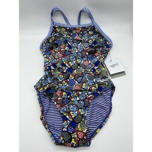 Women's Uglies - United We Shade - V-Back One Piece Swimsuit -‎ Size 36 - NWT